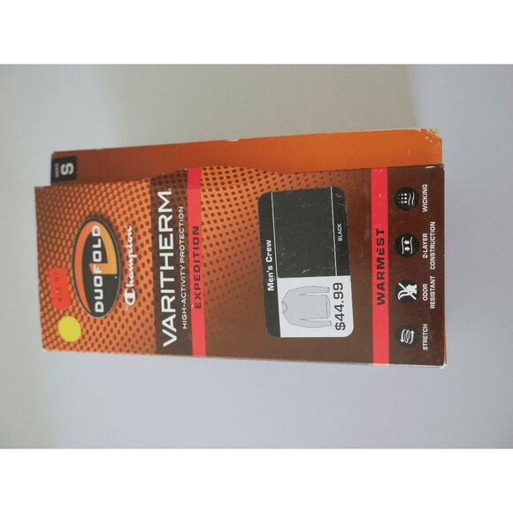 Champion Duofold Men's Varitherm Expedition Crew TOP Base layer Thermal Black S - Picture 5 of 7